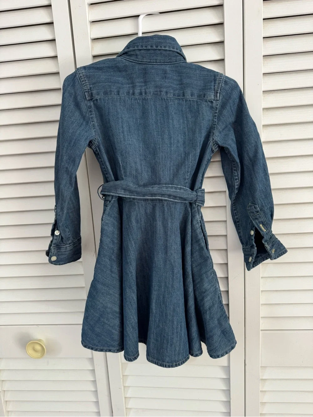 Polo Ralph Lauren Girls Belted Denim Shirt Dress Size 3